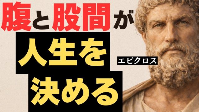 エピクロス｜なぜ人は満たされないのか（哲学＝幸福の技術）