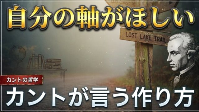 自分の軸や理性と向き合い、真に考える。カントの第三格率の話